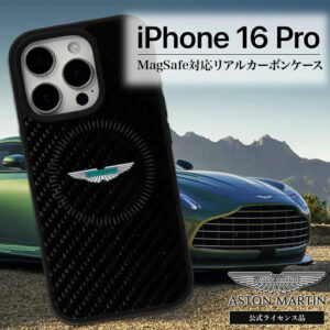 iPhone16 Aston Martin 公式ライセンス リアルカーボンケース