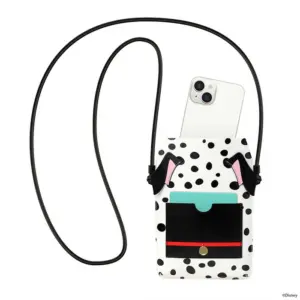 ディズニー、ハロウィン、仮装、スマホケース、スマホストラップ、ショルダーストラップ、101匹わんちゃん、ダルメシアン、クルエラ