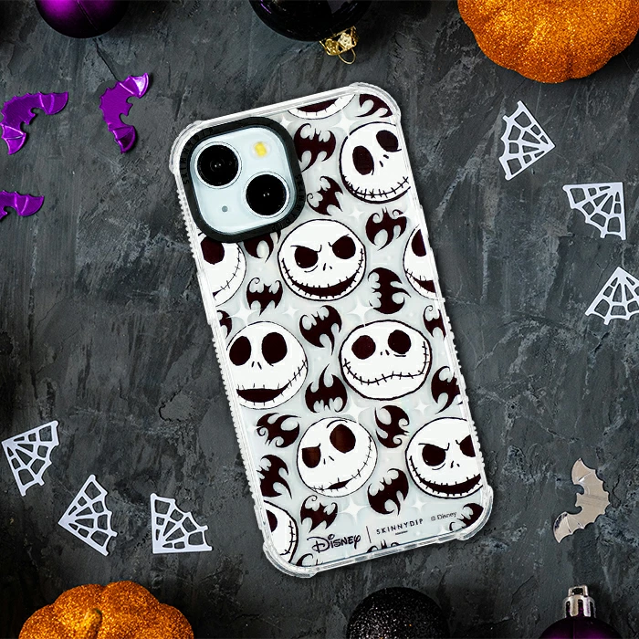 iPhone16 iPhone15 iPhone14 iPhone14Pro カバー ディズニー ジャック・スケリントン クリアケース キラキラ ソフトケース 耐衝撃ケース Disney ナイトメアー・ビフォア・クリスマス iPhone16 iPhone15 iPhone14 ケース ディズニー ジャック かわいい クリア 耐衝撃 iPhone16Pro iPhone16Plus iPhone16Promax iPhone14Pro iPhone13 カバー キャラクター 衝撃吸収 ラメ ソフト ナイトメアービフォアクリスマス おしゃれ SKINNYDIP 公式品