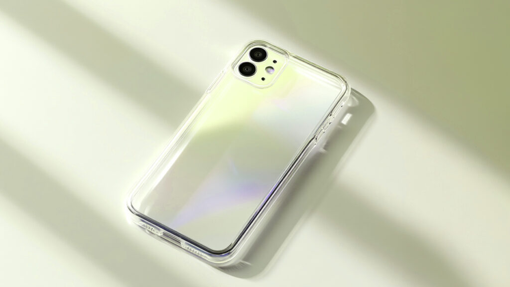 黄ばんだクリアケースのイメージ画像