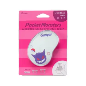 スマホグリップ、スマホアクセサリー、グリップ、キャラクター、ポケモン、ポケットモンスター、Pokémon LEGENDS Z-A、エンジェルブルー、ナカムラくん、スマホ小指、テキストサム損傷、腱鞘炎、スマホスタンド、スタンド機能、動画視聴、ホールド、パピモッチ、パモ、ヌメラ、ゲンガー、カビゴン、ミラー、鏡、手鏡、化粧直し、伸縮