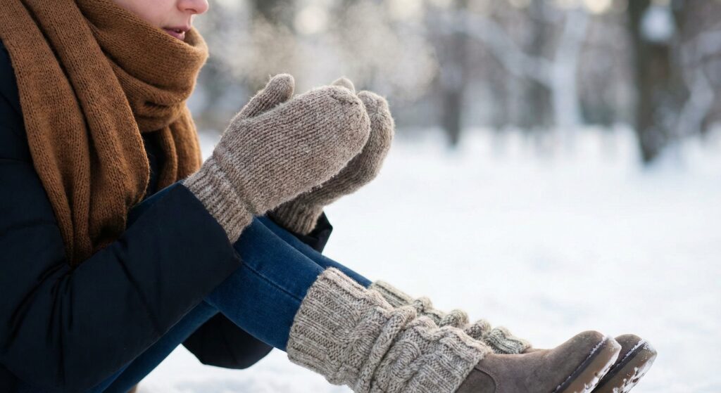 冷え性 首 手首 足首 保温 体調管理 予防 体調不良 風邪 風邪予防 インフルエンザ コロナウイルス コロナ コロナウイする感染症 感染症 温活 雪 服装