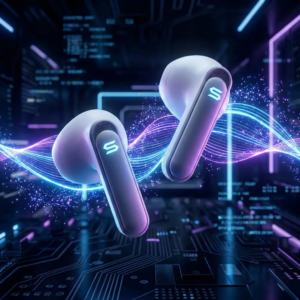 SOUL S-LIVE OE ANC Bluetoothワイヤレスイヤホン ハイブリッドアクティブノイズキャンセリング マルチポイント2台接続 低遅延ゲームモード搭載 高音質オンイヤー型