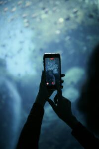 スマホ、撮影、防水、海、写真
