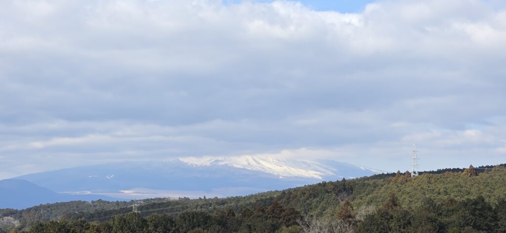 三島スカイウォークから見た富士山