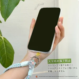 スマホの落下を防止するトムとジェリーのスマホハンドストラップ